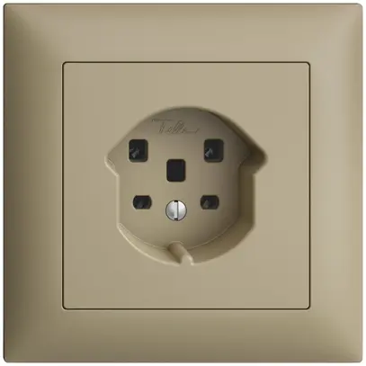 Presa INC EDIZIOdue T25 16A sand, morsetti a vite 