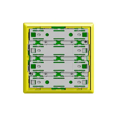 Plaque frontale universelle pour 2×1t EDIZIOdue lemon avec 2 LED 