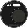 Disque frontal ENC BASICO noir pour thermostat d'ambiance plancher chauffant 