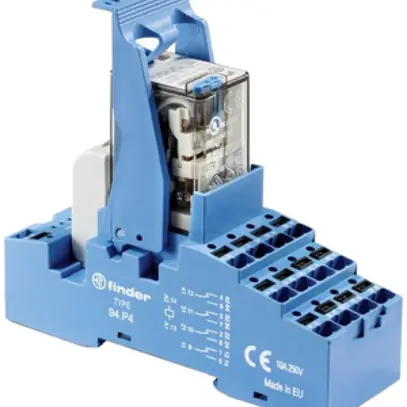 Relè di accoppiamento AMD Finder 58.P3, 3C 10A AgNi, 24VDC, Push-In 