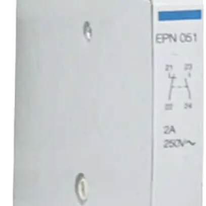 Bloc contacts auxiliaires INC Hager 2A 250V 1 fermeur 1 ouvreur 0 invers. 0.5UM 