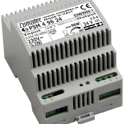 Alimentazione AMD Comatec PSM4, IN: 230VAC, OUT: 24VDC/96W, stabilizz. 4UM 