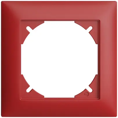 Cadre de recouvrement EDIZIOdue 1×1 88×88mm rouge 