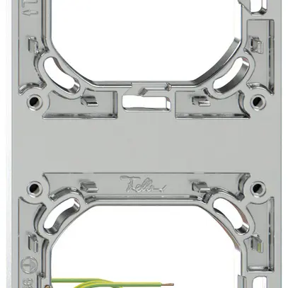 Telaio di montaggio Feller ELEMENT SNAPFIX® 2×1 87×187mm alluminio brillante 