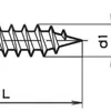 Vis pour panneau aggloméré à tête ronde Pozidriv 3.5×25mm zinguée 