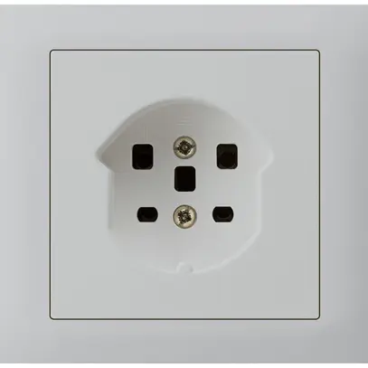 Prise INC kallysto T25 montage T avec boîte INC G3 cadre enfichable gris clair 