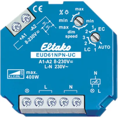 Télévariateur INC Eltako 400W EUD61NPN-UC 