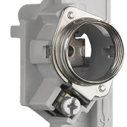 Zoccolo per fusibile Weber, DII, 500V, 25A, spessore di barra collettrice 10mm 