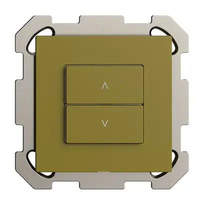 Stazione secondaria INC 1K/2T per interruttore tapparelle Edue Wiser olive 