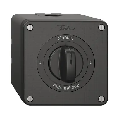 Interrupteur rotatif NAP NEVO, 2/1 L, a.manette, KS, 0-Manuel-0-Automatique, no 