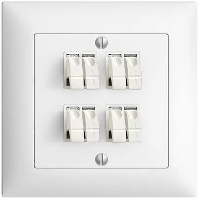 Presa INC audio FMI 4×bianco morsetto per 4 altoparlante 