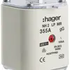 Fusibile HPC Hager DIN2 400VAC 355A gG/gL segnalatore centrale inossidabile 