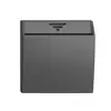Kit frontal EDIZIOdue gris foncé 60×60mm pour Hotelcard 230VAC 