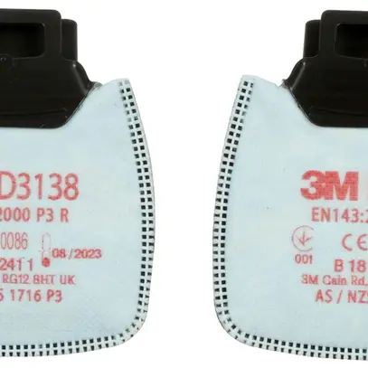 Filtro antiparticolato 3M Secure Click D3135, 1 paio, protezione P3 R 