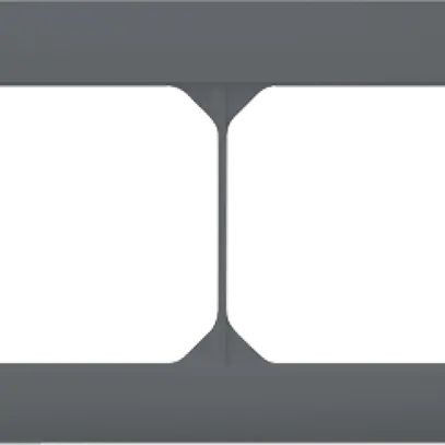 Intestazione INC kallysto.line 1×2 antracite orizzontale 