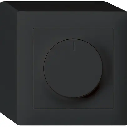 Variatore rotativo universale AP Hager kallysto 20…400W/VA nero 