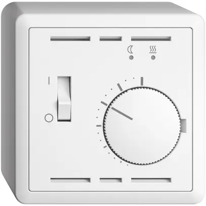 Thermostat d'ambiance AP EDIZIOdue blanc, avec sonde et câble 