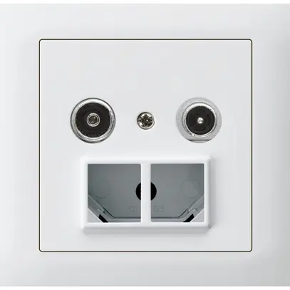 Presa multimedia INS kallysto R-TV c.scatola INS G3 montaggio T 11dB 2GHz bianco 