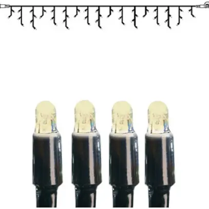 Ghirlanda luminosa System LED Extra, 3×0.4m, nero, 4W, 50 LED, bianco caldo 