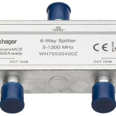Répartiteur F Hager HMS 5…1300MHz 6 fois 