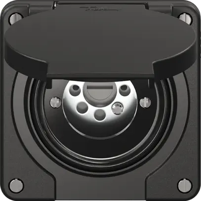 Contatto rotativo NEVO N.CO senza cilindro, KS, 0 <- 1, nero 