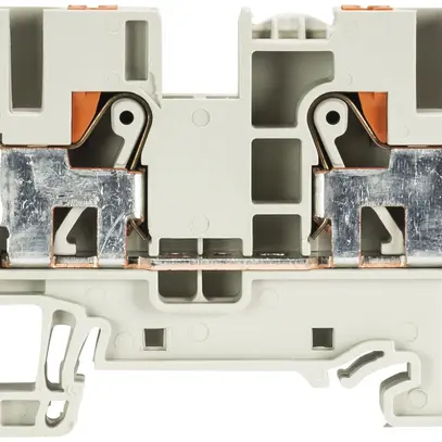 Morsetto passaggio componibile WTP 0.2…10mm² 57A 1000V 2×inn.1 pi.guida 35mm gr 