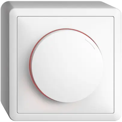 Variateur AP EDIZIOdue 20…300W illuminable coupure phase descendante blanc 