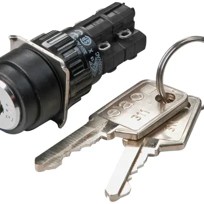 Interrupteur à clé INC EAO51 Ø18mm 1O+1F 0-I retrait 0+I 