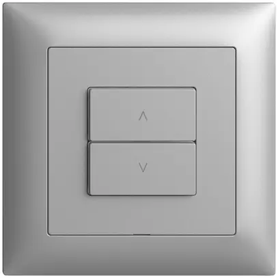 Stazione secondaria INC 1K/2T per interruttore tapparelle Edue Wiser silver 