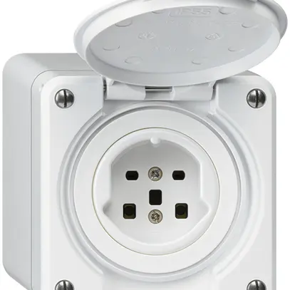 Prise AP robusto type 25 blanc 