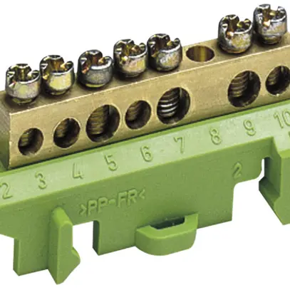 Sbarretta con morsetti di protezione Hager 3×16/4×10mm² 