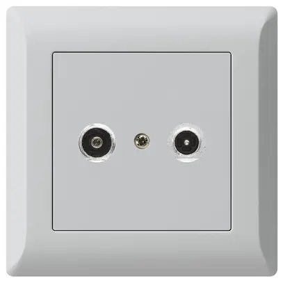 Presa antenna INC kallysto.line R/TV 19dB 2GHz grigio chiaro 