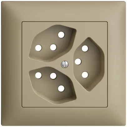 Kit frontale EDIZIOdue sand 88×88mm 3×T13 