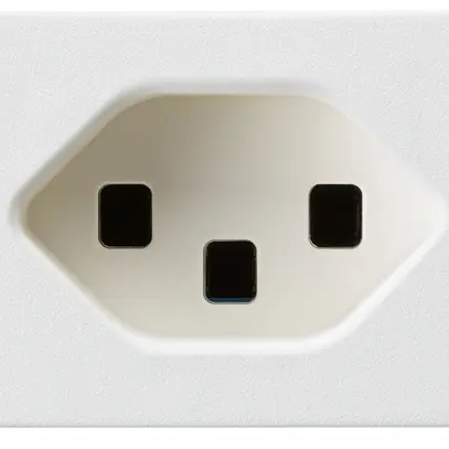 Prise INC FLF Hager type 23 blanc bornes à vis 