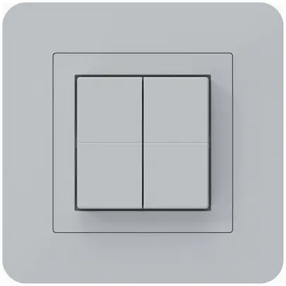 Poussoir sans fil Friends of Hue KTR, 4×, 94×94mm, gris clair 