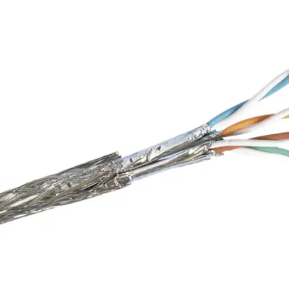 Installationskabel Kat7, S-FTP 4×2×0.56 AWG23 ad.Pro, 1000MHz LSFRZH orange 