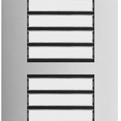 Postazione audio esterna Hager elcom.one 2-fili per 12appartamenti ac-pr 