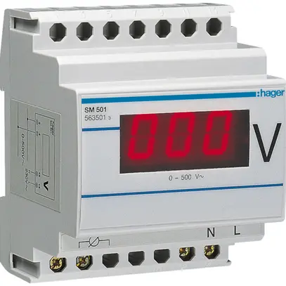 Voltmetro INS Hager 0…500VAC 
