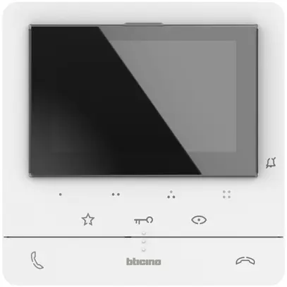 Stazione interna video Bticino CLASSE 100 V16E, 2 fili, induzione, bianco 