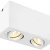 Deckenleuchte SLV TRILEDO CL GU10 2×10W 163×85×95mm weiss 