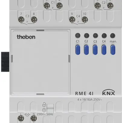 Attuatore-commutatore AMD Mix 2 RME 4 I KNX Theben 