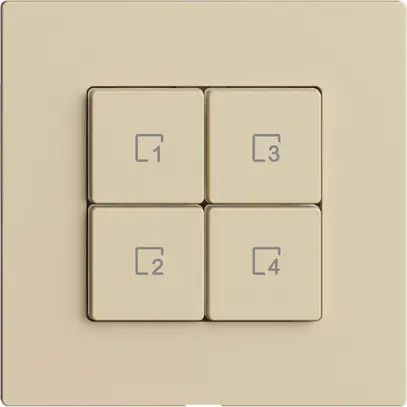 Bedienaufsatz zu Szenentaster 4 Szenen/4T Edue Wiser vanille 