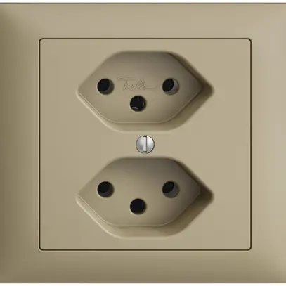 Prise INC EDIZIOdue 2×T13 FKE sand 