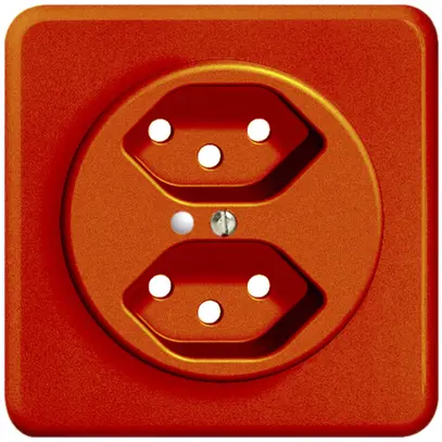 Kit frontale INC FH 2×T13 arancione 86×86mm con lente 