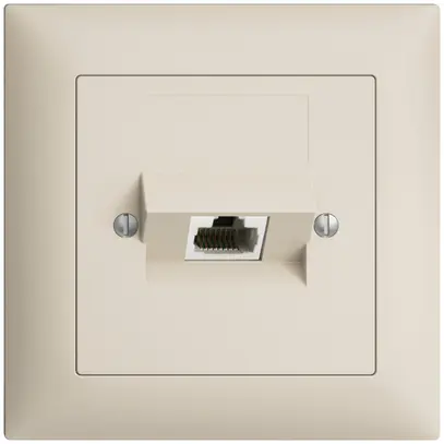 Presa di raccordo INC 1×RJ45/u 4P ITplus EDIZIOdue crema 