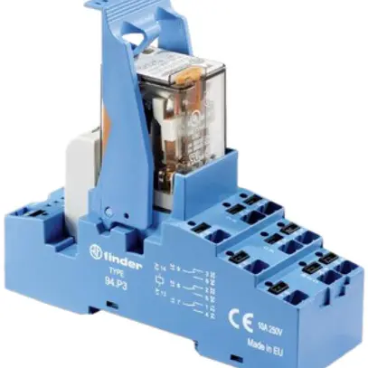 Relè di accoppiamento AMD Finder 58.P4, 4C 7A AgNi, 24VAC, Push-In 