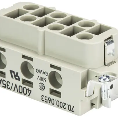 Insert p.douille Wieland Electric revos POW BUS 6 6,0 40 AG 6 35A 400V 2.5…6mm² 