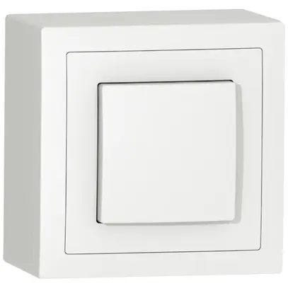 Contatto pulsante AP SIDUS A C/1L bianco 