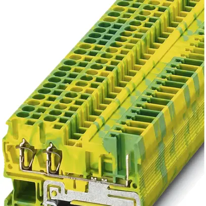 Morsetto di passaggio 0.08…4mm² verde/giallo, ST 2.5-TWIN/1P-PE 