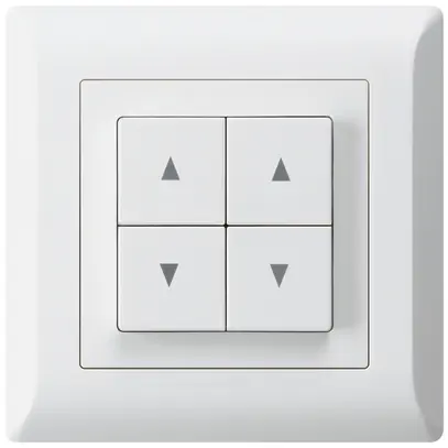 Pulsante per tapparelle INC kallysto.line bianco con 4 tasti 